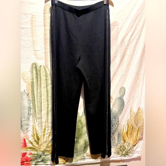 Vtg. St. John Evening Rhinestone Trim Knit Pant - Picture 4 of 13